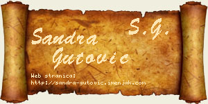 Sandra Gutović vizit kartica
